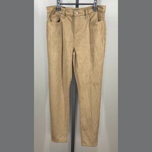 NEW Banana Republic Pants Womens 30 10 brown faux suede skinny preppy casual